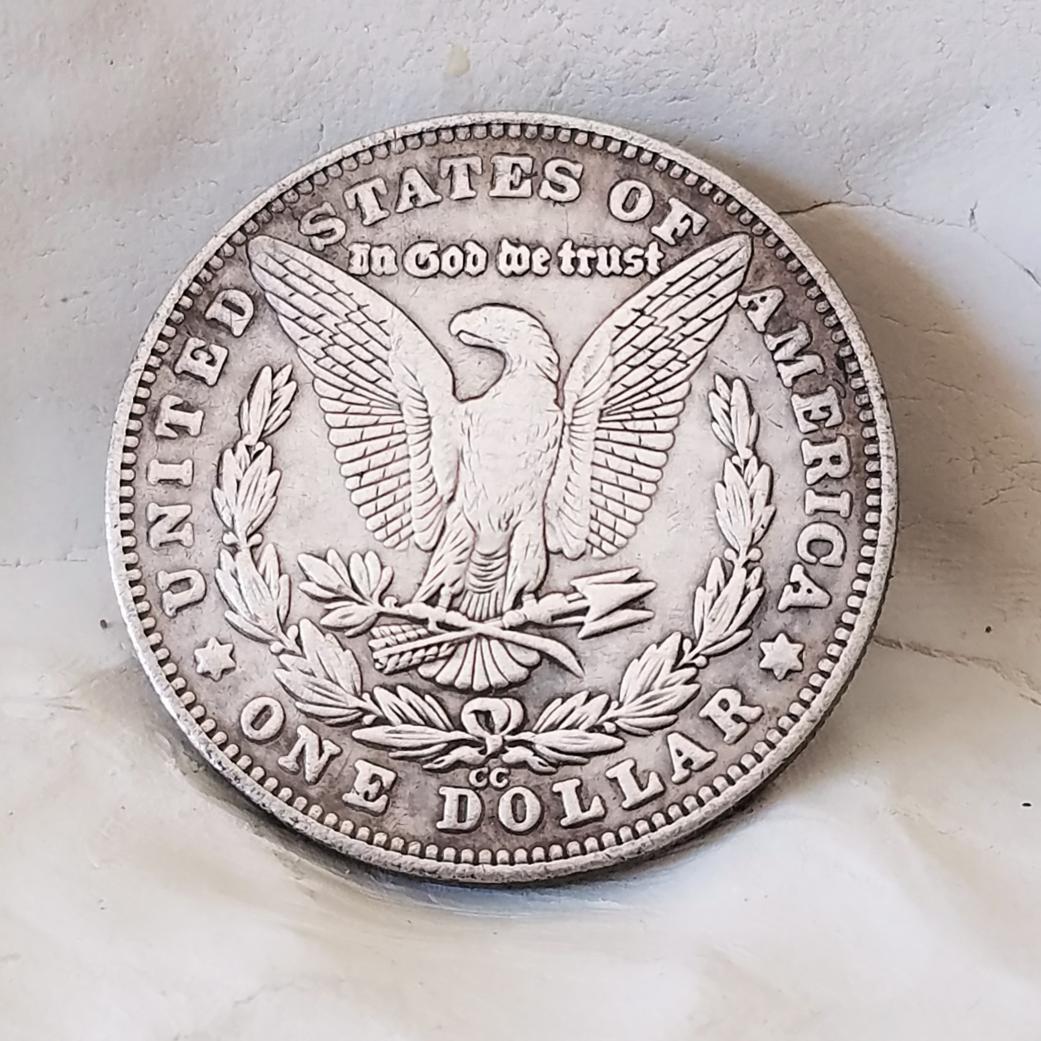 1879 Tattoo Princess with Her Skeleton King Medallion Art - comes with Display Standa - Image 3