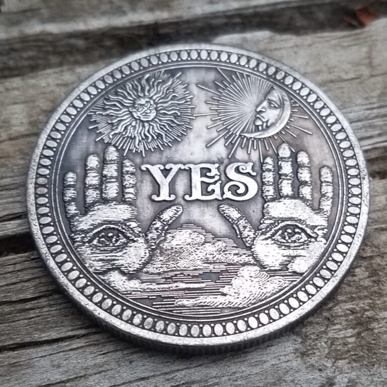 Yes/No Decision Making Medallion. You Can Flip for it!