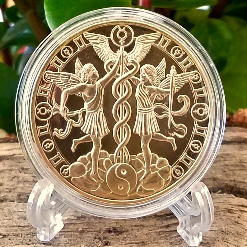 Zodiac Coin Gemini Gold Plated