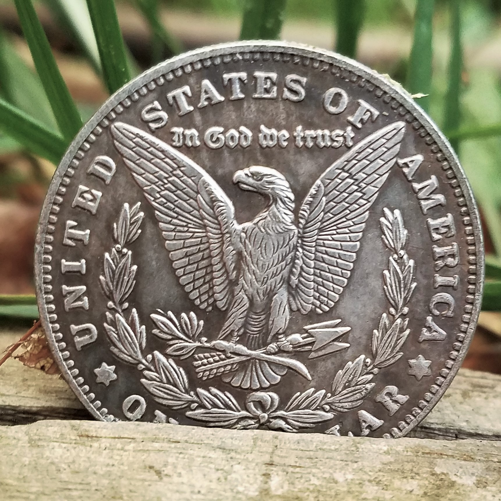 1879 Pirate Medallion Art Round "The plunder is real" with Display Stand - Image 6