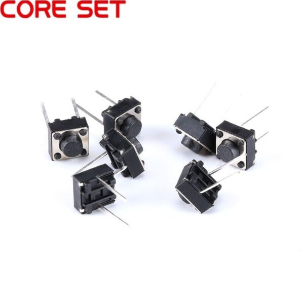 5 Pcs 6x6x5 2 Pin Momentary Tactile Push Button Switch | Top Mounted | US Ship