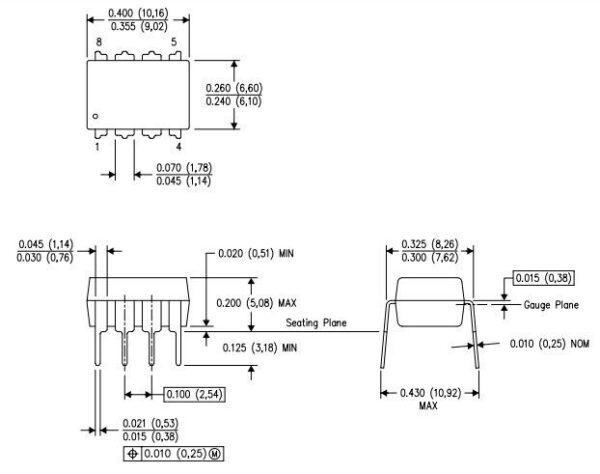 4 Pieces | RC4558P 4558 Dual Operational Amplifier DIP-8 | FAST US Ship