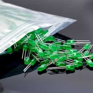 Green LED 5mm Round Wide Angle Diffused LED Diode Bright | Qty 2,10,25 | US Ship