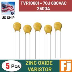 5 Pcs TVR10681 Zinc Oxide Varistor | Surge Protection | 70J 2500A 10MM | US Ship