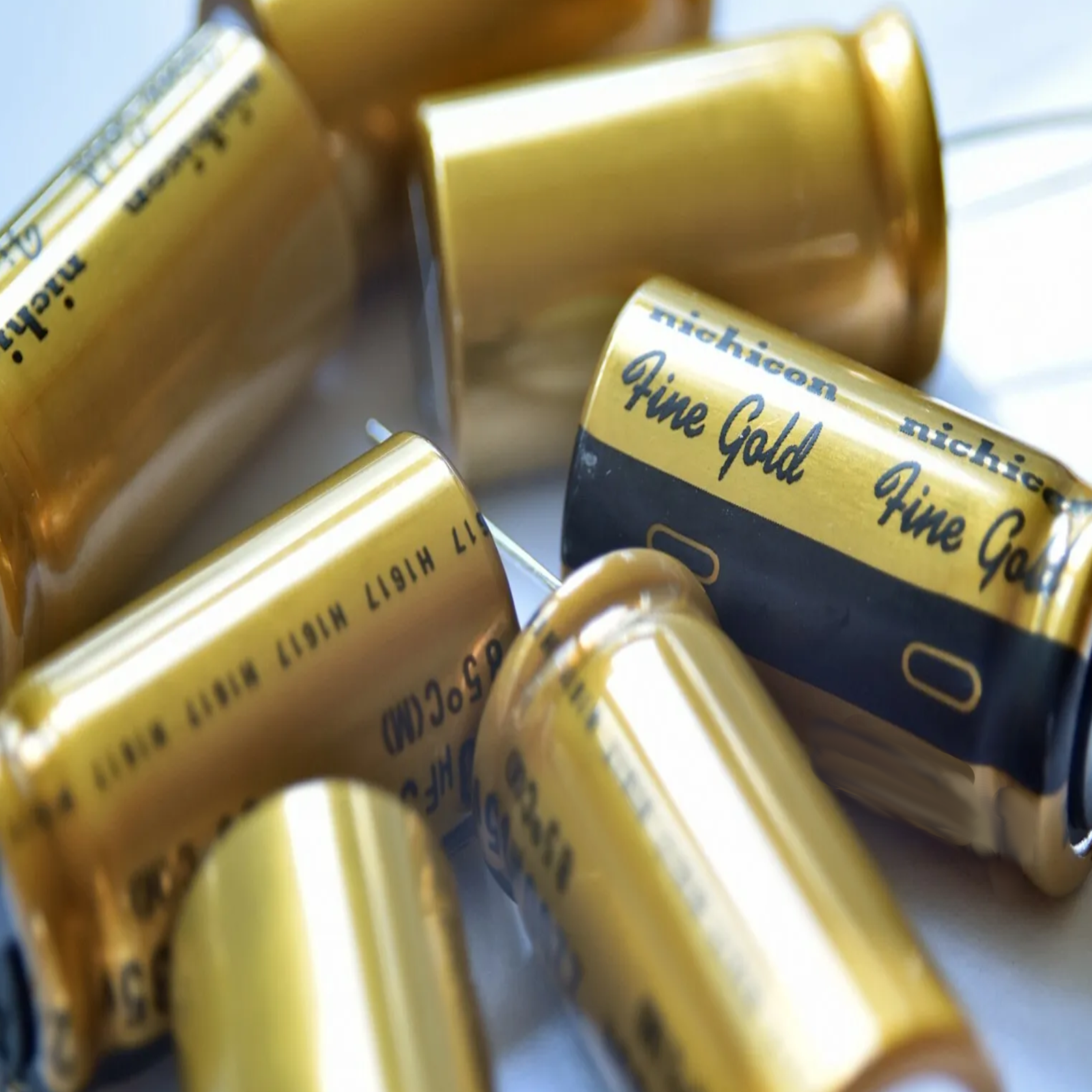 5 Pcs 16V 220uF | Nichicon Fine Gold Audio Grade Electrolytic Caps | US Ship