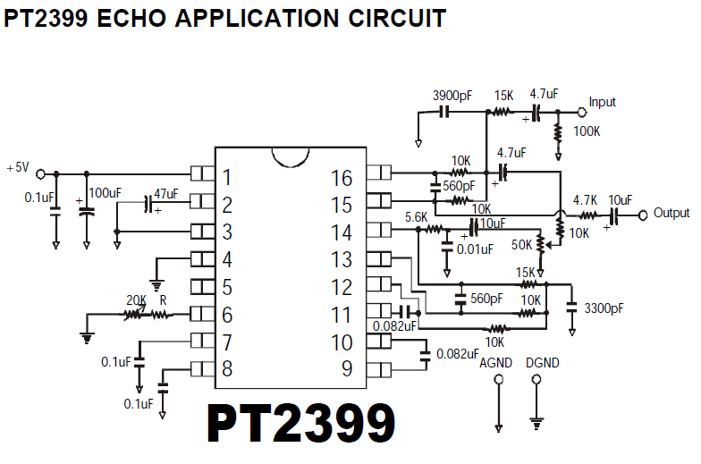 PTC PT2399 Echo Audio Processor Guitar IC DIP-16 | Qty 2, 4, or 5 | US Ship
