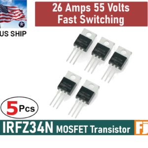 5pcs IRFZ34N IRFZ34 Power MOSFET Transistor 26A 55V Fast Switching IR | US Ship