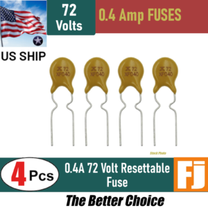 4 Pcs .4A 400MA PTC 72V SELF RESET POLYFUSE RESETTABLE FUSE Ship USA