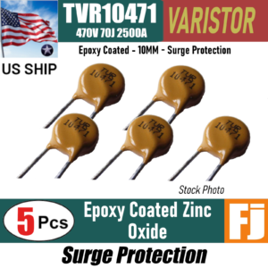 5 Pcs TVR10471 Zinc Oxide Varistor | Surge Protection | 70J 2500A 470V | US Ship