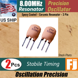 2PCS | 8MHz 8.000MHz | 3 Pins Ceramic Resonator | Crystal Oscillator | US Ship