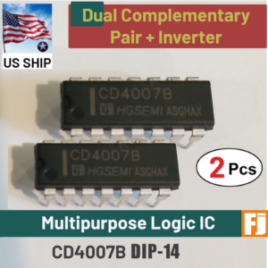 2 Pcs CD4007B CD4007 Dual Complementary Pair + Inverter DIP14 | US Ship