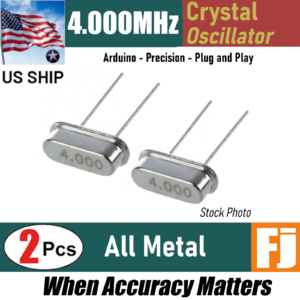 2 Pieces | 4.000 MHz  | HC-49S | Crystal Oscillator Arduino Raspberry | US SHIP