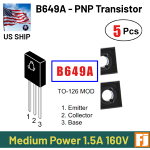 2 Pcs - B649A PNP Transistor | TO-126 | 1.5 Amp 160 Volts | US Ship