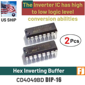 2 Pcs HLF CD4049BD CD4049 Hex Inverting Buffer DIP16 | US Ship