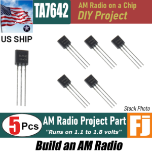 5pcs TA7642 Single Chip AM Radio IC DIY Project Part TO-92 IC | US Ship