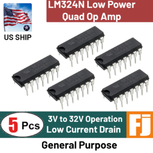 5 Pcs | LM324N LM324 - Low Power Quad Op-Amp 14 Pin DIP IC | US Ship
