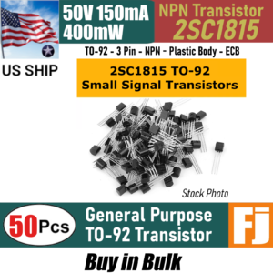 50pcs 2SC1815 C1815 NPN Transistor TO-92 50V 150mA 400mW | US Ship