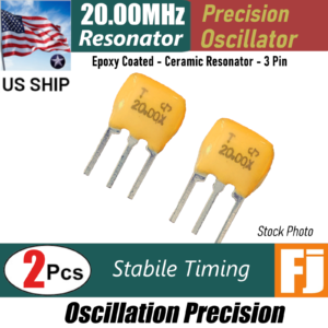 2PCS | 20MHz 20.000MHz | 3 Pins Ceramic Resonator | Crystal Oscillator | US Ship