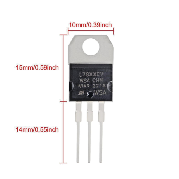 5PCS  L7824CV | 3 Pin Positive Voltage Regulator | 24V 1.5A TO-220 | US Ship
