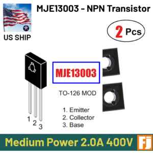 2 Pcs MJE13003 NPN Medium Power Transistor | TO-126 | 2 Amp 400 Volts | US Ship