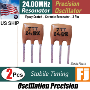 2PCS | 24MHz 24.000MHz | 3 Pins Ceramic Resonator | Crystal Oscillator | US Ship