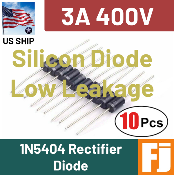 1N5404 IN5404 (10 pcs) 3A 400V Rectifier Diode - USA Ship