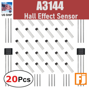 20pcs A3144 A3144E OH3144E A1044 Hall Effect Sensor Switch Magnetic  | US Ship