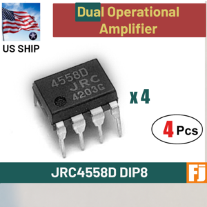 4 Pieces | JRC4558D 4558 | Dual Operational Amplifier DIP-8 | FAST US Ship