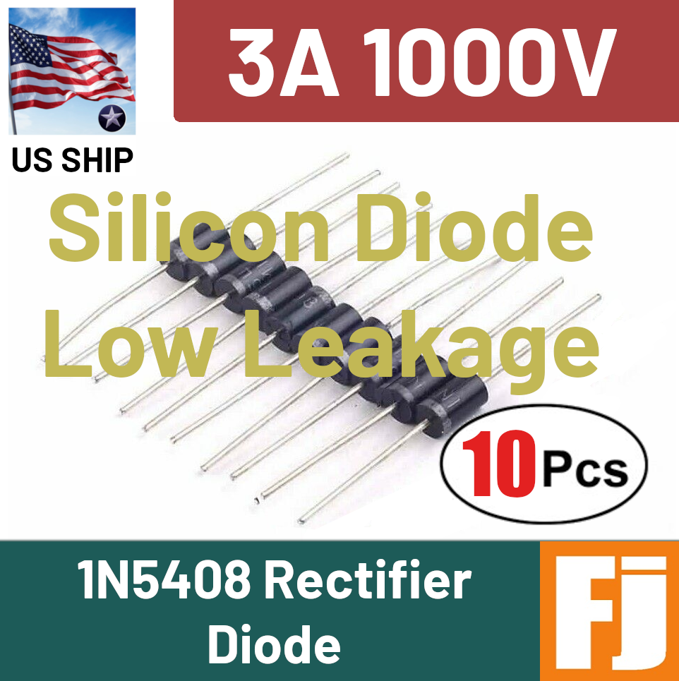 1N5408 IN5408 (10 pcs) 3A 1000V Rectifier Diode - USA Shipped