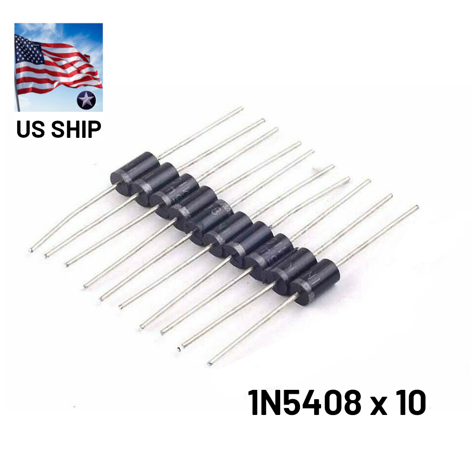 1N5408 IN5408 (10 pcs) 3A 1000V Rectifier Diode - USA Shipped