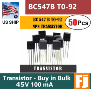 50pcs BC547B BC547 NPN Transistor TO-92 45V 100mA 625mW Amplifier | US Ship