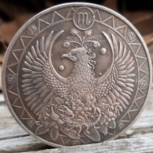 Scorpio Zodiac Medallion | Gift for Astrology Fans | 1.50" Coin, Cap & Stand